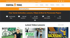 Desktop Screenshot of essentialtennis.com