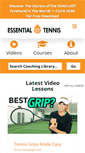 Mobile Screenshot of essentialtennis.com